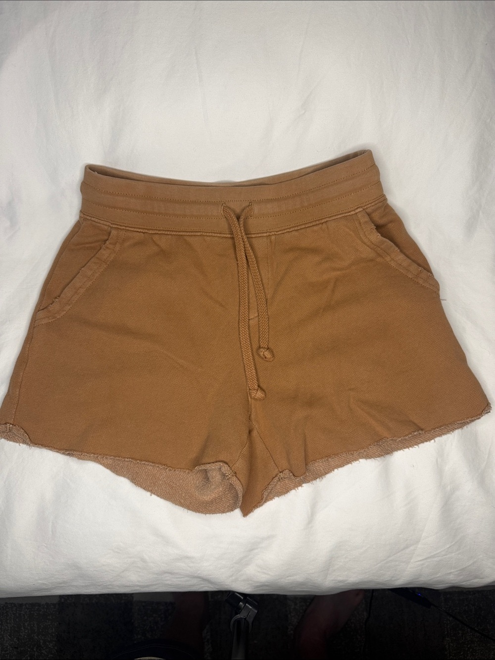 aerie Women's Drawstring Athletic Shorts in Caramel Brown